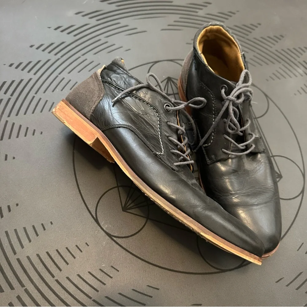 Men's Black Leather Dress Shoes Aldo